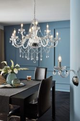 Хрустальные люстры в интерьере гостиной и спальни. Создаем красивое освещение: 150+Фото (потолочные, подвесные, классические)