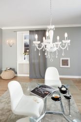 Хрустальные люстры в интерьере гостиной и спальни. Создаем красивое освещение: 150+Фото (потолочные, подвесные, классические)