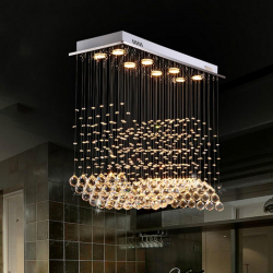 Хрустальные люстры в интерьере гостиной и спальни. Создаем красивое освещение: 150+Фото (потолочные, подвесные, классические)