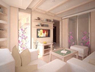 Интерьер маленькой гостиной: 190+ (Фото) Современных идей (мебель, обои, зонирование)