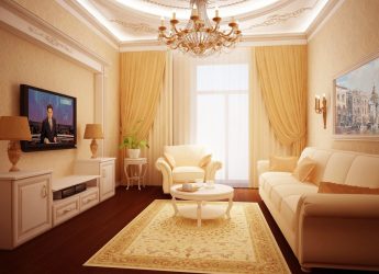 Интерьер маленькой гостиной: 190+ (Фото) Современных идей (мебель, обои, зонирование)