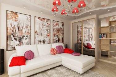 Интерьер маленькой гостиной: 190+ (Фото) Современных идей (мебель, обои, зонирование)