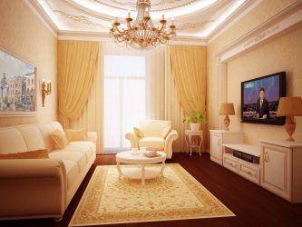 Интерьер маленькой гостиной: 190+ (Фото) Современных идей (мебель, обои, зонирование)