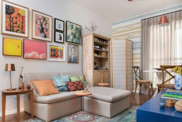 Интерьер маленькой гостиной: 190+ (Фото) Современных идей (мебель, обои, зонирование)