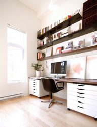 Как выбрать письменный стол с ящиками и полкой (+190 Фото). Практично организовываем пространство