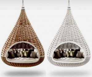 Подвесное Кресло из натурального и искусственного ротанга: 195+ Фото вариантов (плетеное, макраме, с чехлом)