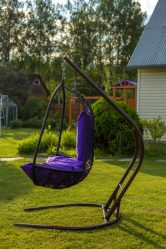 Подвесное Кресло из натурального и искусственного ротанга: 195+ Фото вариантов (плетеное, макраме, с чехлом)