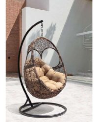 Подвесное Кресло из натурального и искусственного ротанга: 195+ Фото вариантов (плетеное, макраме, с чехлом)