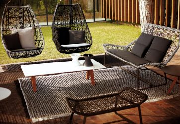 Подвесное Кресло из натурального и искусственного ротанга: 195+ Фото вариантов (плетеное, макраме, с чехлом)