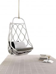 Подвесное Кресло из натурального и искусственного ротанга: 195+ Фото вариантов (плетеное, макраме, с чехлом)