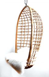 Подвесное Кресло из натурального и искусственного ротанга: 195+ Фото вариантов (плетеное, макраме, с чехлом)