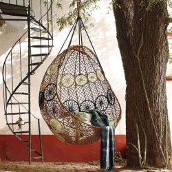 Подвесное Кресло из натурального и искусственного ротанга: 195+ Фото вариантов (плетеное, макраме, с чехлом)