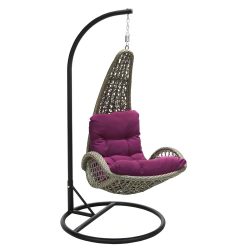 Подвесное Кресло из натурального и искусственного ротанга: 195+ Фото вариантов (плетеное, макраме, с чехлом)