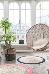 Подвесное Кресло из натурального и искусственного ротанга: 195+ Фото вариантов (плетеное, макраме, с чехлом)