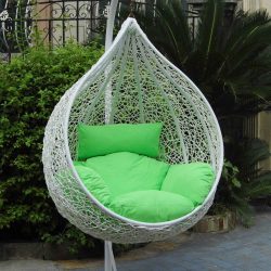 Подвесное Кресло из натурального и искусственного ротанга: 195+ Фото вариантов (плетеное, макраме, с чехлом)