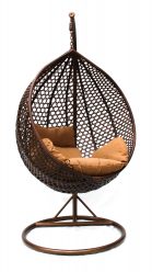 Подвесное Кресло из натурального и искусственного ротанга: 195+ Фото вариантов (плетеное, макраме, с чехлом)