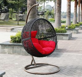 Подвесное Кресло из натурального и искусственного ротанга: 195+ Фото вариантов (плетеное, макраме, с чехлом)