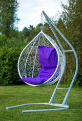 Подвесное Кресло из натурального и искусственного ротанга: 195+ Фото вариантов (плетеное, макраме, с чехлом)