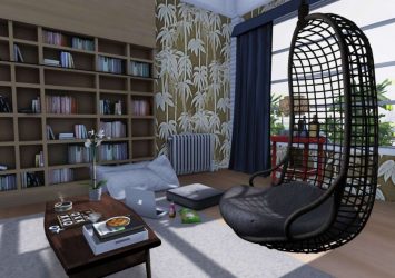 Подвесное Кресло из натурального и искусственного ротанга: 195+ Фото вариантов (плетеное, макраме, с чехлом)