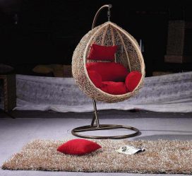 Подвесное Кресло из натурального и искусственного ротанга: 195+ Фото вариантов (плетеное, макраме, с чехлом)