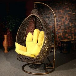 Подвесное Кресло из натурального и искусственного ротанга: 195+ Фото вариантов (плетеное, макраме, с чехлом)