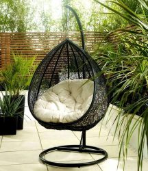 Подвесное Кресло из натурального и искусственного ротанга: 195+ Фото вариантов (плетеное, макраме, с чехлом)