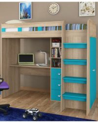 Кровать-чердак с Рабочей зоной (165+ Фото): Оригинальные идеи для небольших помещений