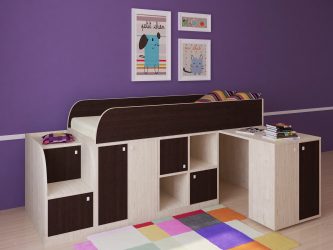 Кровать-чердак с Рабочей зоной (165+ Фото): Оригинальные идеи для небольших помещений