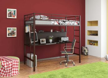 Кровать-чердак с Рабочей зоной (165+ Фото): Оригинальные идеи для небольших помещений