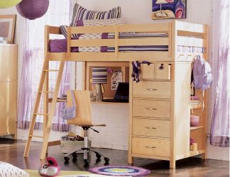 Кровать-чердак с Рабочей зоной (165+ Фото): Оригинальные идеи для небольших помещений