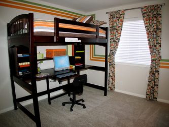Кровать-чердак с Рабочей зоной (165+ Фото): Оригинальные идеи для небольших помещений