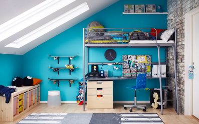 Кровать-чердак с Рабочей зоной (165+ Фото): Оригинальные идеи для небольших помещений