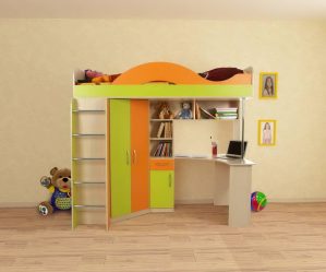 Кровать-чердак с Рабочей зоной (165+ Фото): Оригинальные идеи для небольших помещений