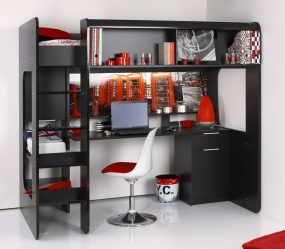 Кровать-чердак с Рабочей зоной (165+ Фото): Оригинальные идеи для небольших помещений