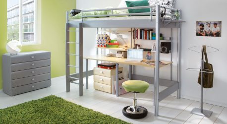 Кровать-чердак с Рабочей зоной (165+ Фото): Оригинальные идеи для небольших помещений