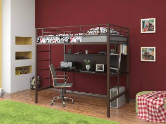 Кровать-чердак с Рабочей зоной (165+ Фото): Оригинальные идеи для небольших помещений