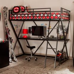 Кровать-чердак с Рабочей зоной (165+ Фото): Оригинальные идеи для небольших помещений