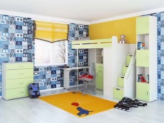 Кровать-чердак с Рабочей зоной (165+ Фото): Оригинальные идеи для небольших помещений