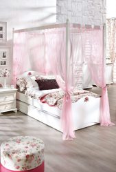 Дизайн роскошных кроватей с балдахином для романтического уюта. 160+(Фото) для взрослой и детской спальни (+Отзывы)