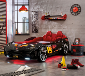 Кровать в виде машины для мальчиков и девочек: Как добавить изюминки в детскую комнату. (85+Фото). Особенности использования в интерьере