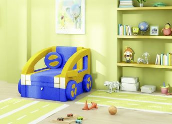 Кровать в виде машины для мальчиков и девочек: Как добавить изюминки в детскую комнату. (85+Фото). Особенности использования в интерьере