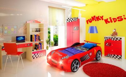 Кровать в виде машины для мальчиков и девочек: Как добавить изюминки в детскую комнату. (85+Фото). Особенности использования в интерьере