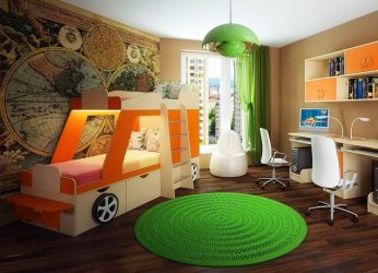 Кровать в виде машины для мальчиков и девочек: Как добавить изюминки в детскую комнату. (85+Фото). Особенности использования в интерьере