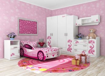 Кровать в виде машины для мальчиков и девочек: Как добавить изюминки в детскую комнату. (85+Фото). Особенности использования в интерьере