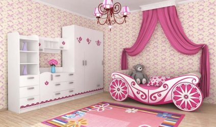 Кровать в виде машины для мальчиков и девочек: Как добавить изюминки в детскую комнату. (85+Фото). Особенности использования в интерьере