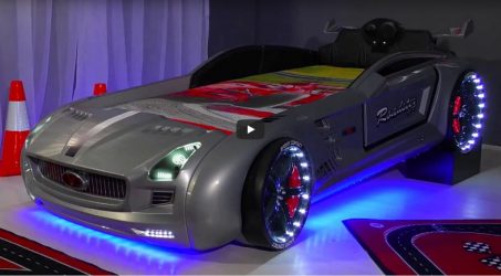 Кровать в виде машины для мальчиков и девочек: Как добавить изюминки в детскую комнату. (85+Фото). Особенности использования в интерьере