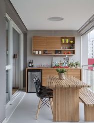 Дизайн кухни с балконом 8 кв