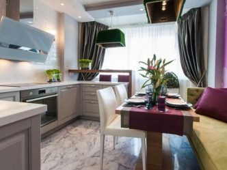 Дизайн кухни 8-12 кв.м. в квартире с балконом. ТОП-5 советов для объединение пространства + 100 ФОТО