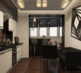 Кухня совмещенная с лоджией: Реальные способы использовать место разумно. Не скучный дизайн для интерьера (120+ Фото)