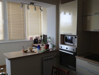 Кухня совмещенная с лоджией: Реальные способы использовать место разумно. Не скучный дизайн для интерьера (120+ Фото)